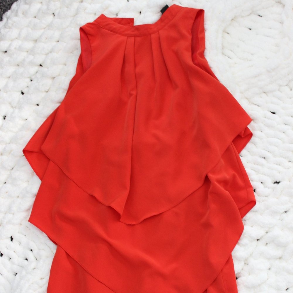 H&M orange sleeveless dress